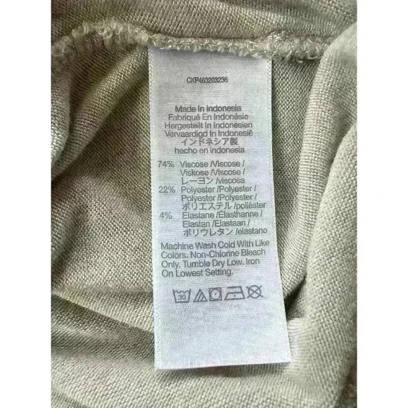 Madewell Short Sleeve Sweater Sz Medium Viscose Blend Stretch Beige *Pilling* - Picture 6 of 7